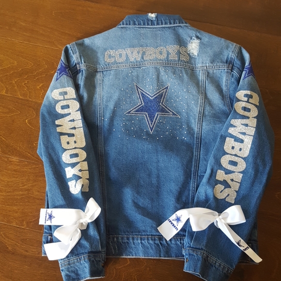 Dallas cowboys jeans jacket - Picture 2 of 5